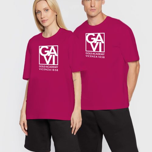 magliette GAVI Panton 215C - logo bianco